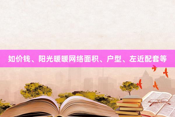 如价钱、阳光暖暖网络面积、户型、左近配套等